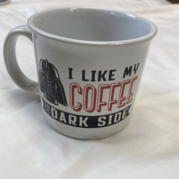 Star Wars Darth Vader I Like My Coffee On The Dark Side 18 Oz Coffee Cup Mug - Picture 1 of 4